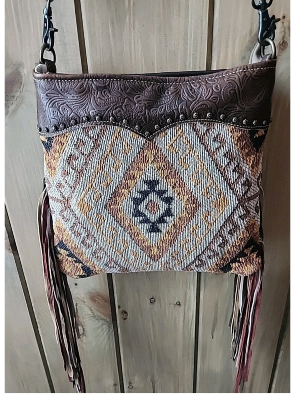 Myra Bag Crossbody Purse With Fringe | Western Boho Festival - Picture 8 of 8